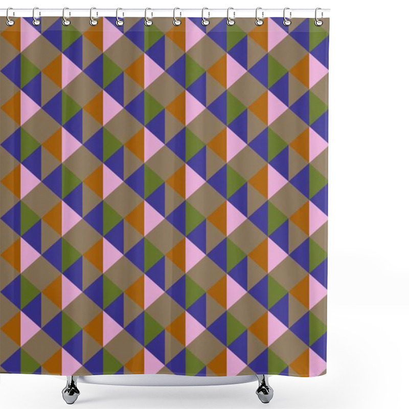 Personality  Abstract Creative Background With Repeated Shapes Shower Curtains