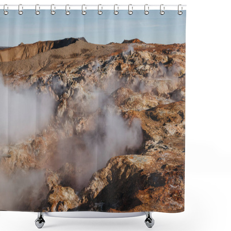 Personality  Gunnuhver Hot Springs Shower Curtains