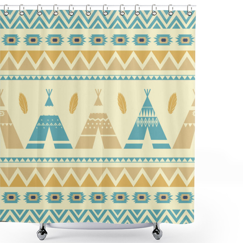 Personality  Seamless Geometric Pattern  Shower Curtains