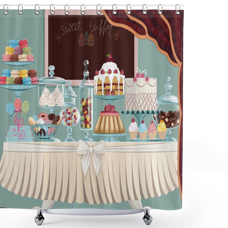 Personality  Sweet treats shower curtains