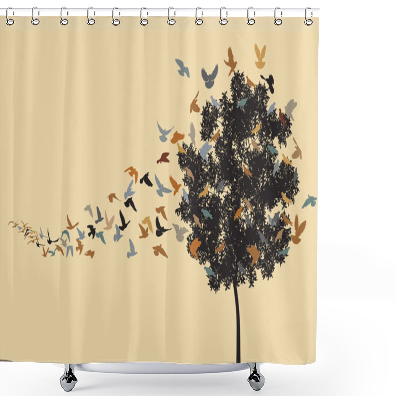 Personality  Home To Roost Shower Curtains