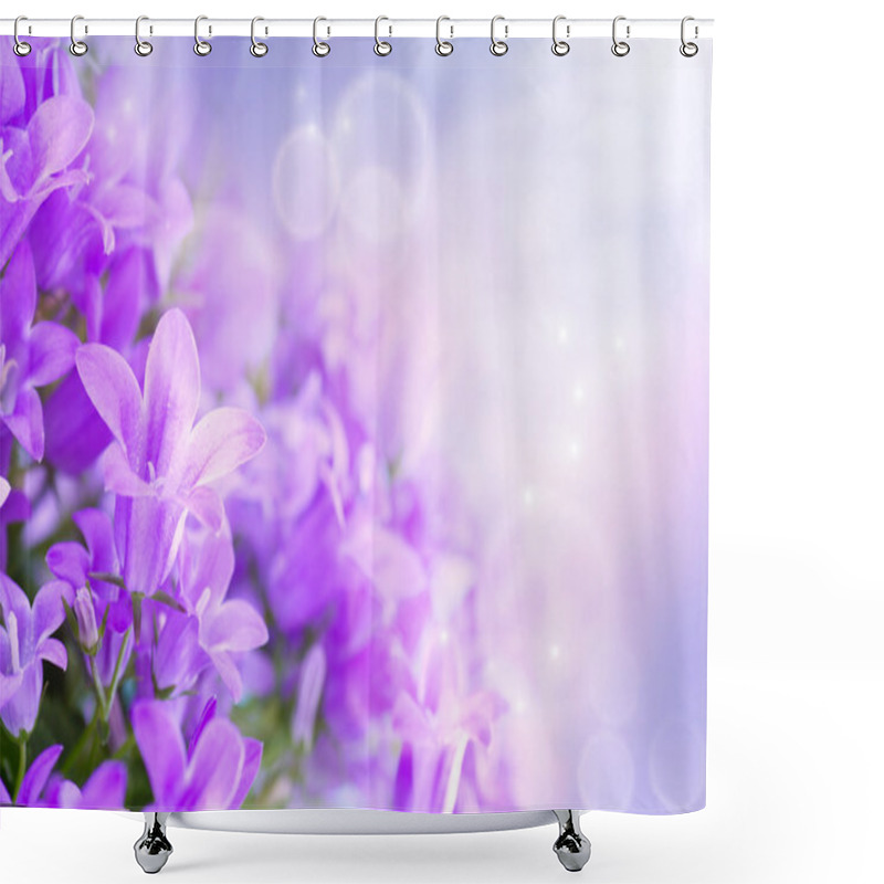 Personality  Campanula Bouquet Shower Curtains