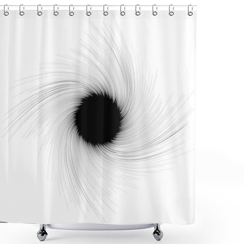 Personality  Abstract Geometric Illustration  Shower Curtains