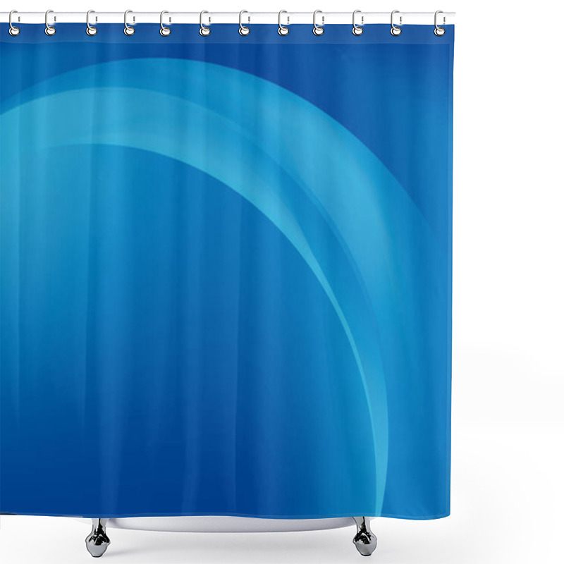 Personality  Abstract Smooth Blue Curvy Background Design Template Vector, Flowing Blue Mesh Gradient Element With Copy Space For Text  Shower Curtains