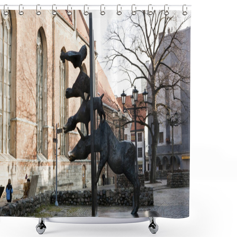 Personality  Bremen Musicians Shower Curtains