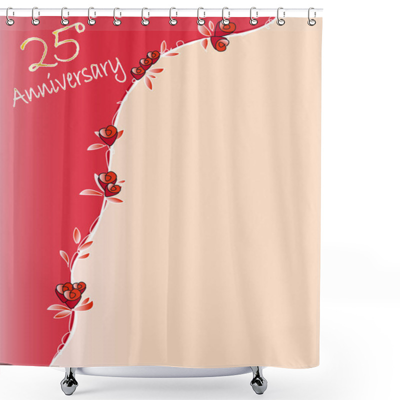 Personality  25 Th Anniversary Shower Curtains