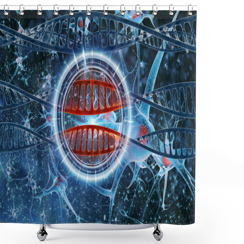 Personality  Dna Shower Curtains