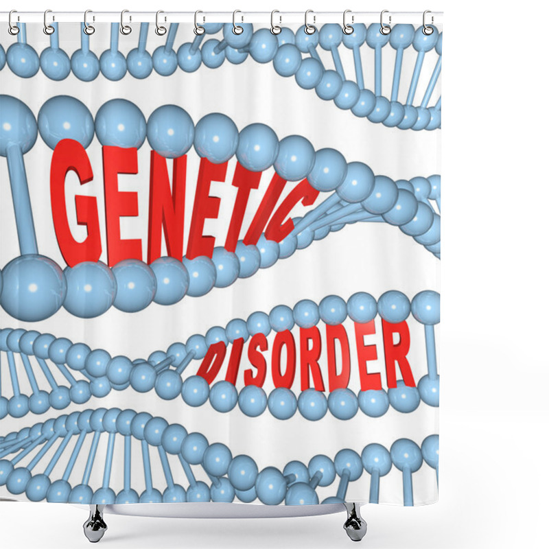 Personality  Genetic Disorder - Mutation In DNA Causes Disease Shower Curtains