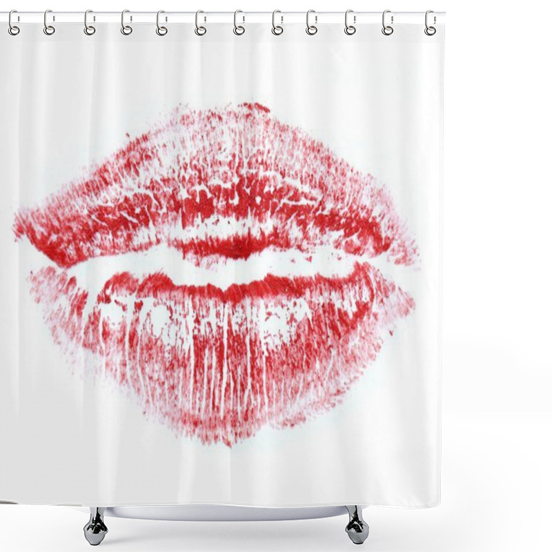 Personality  Print Of Mouth Shower Curtains