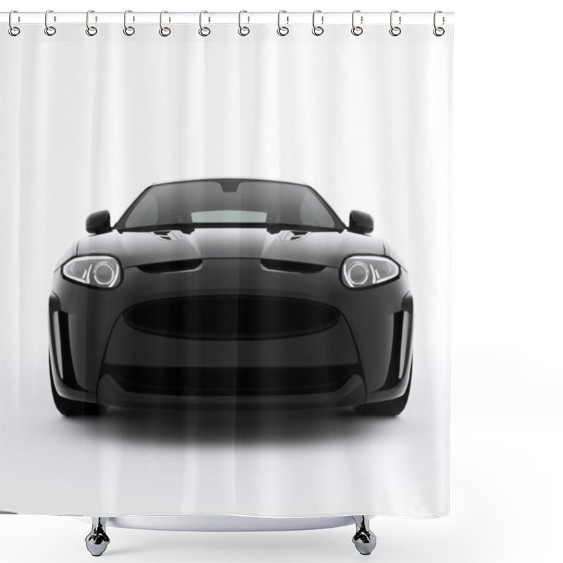 Personality  Very Fast Sport Black Car Shower Curtains