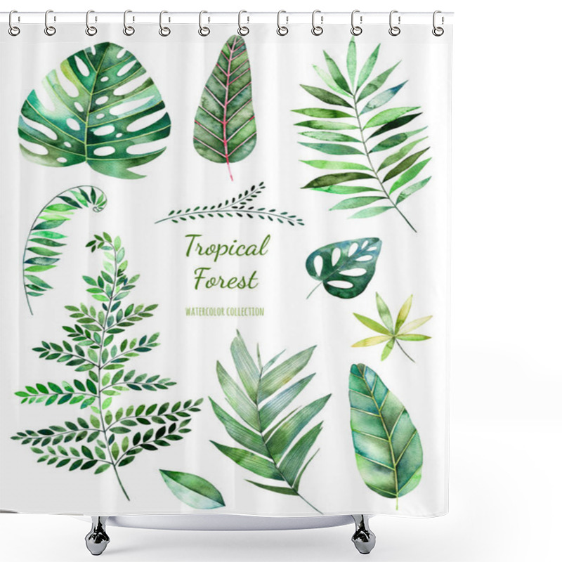 Personality  Tropical Leafy Collection.  Shower Curtains