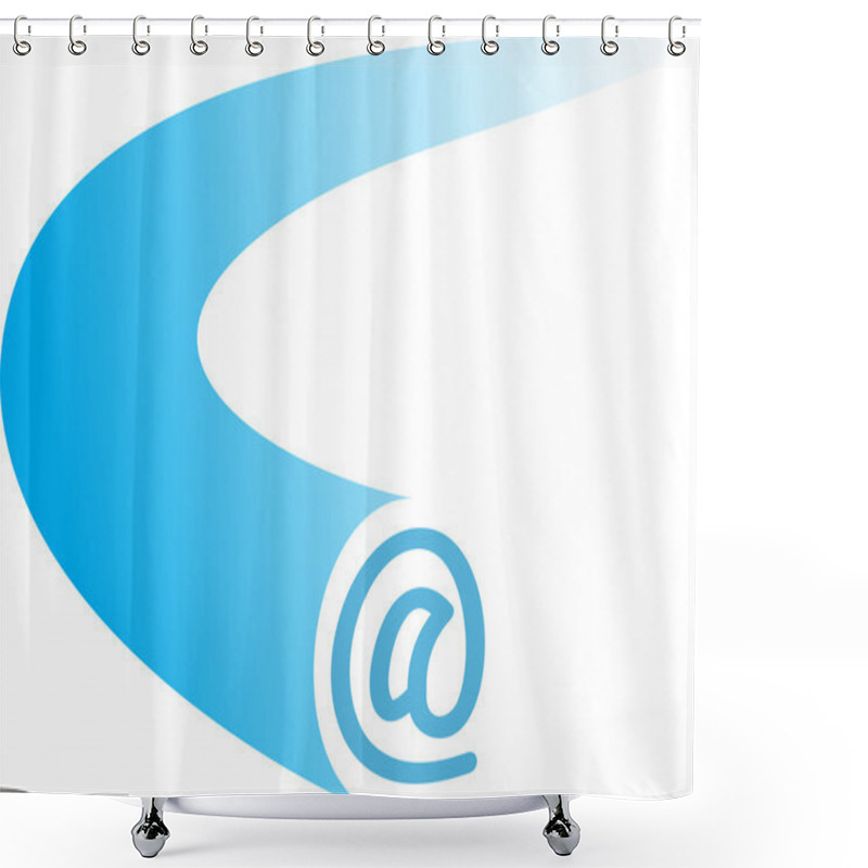 Personality  E Mail Incoming Letter Shower Curtains