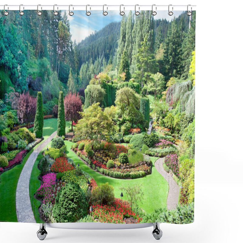 Personality  Sunken Garden At Butchart Gardens, Central Saanich, British Colu Shower Curtains