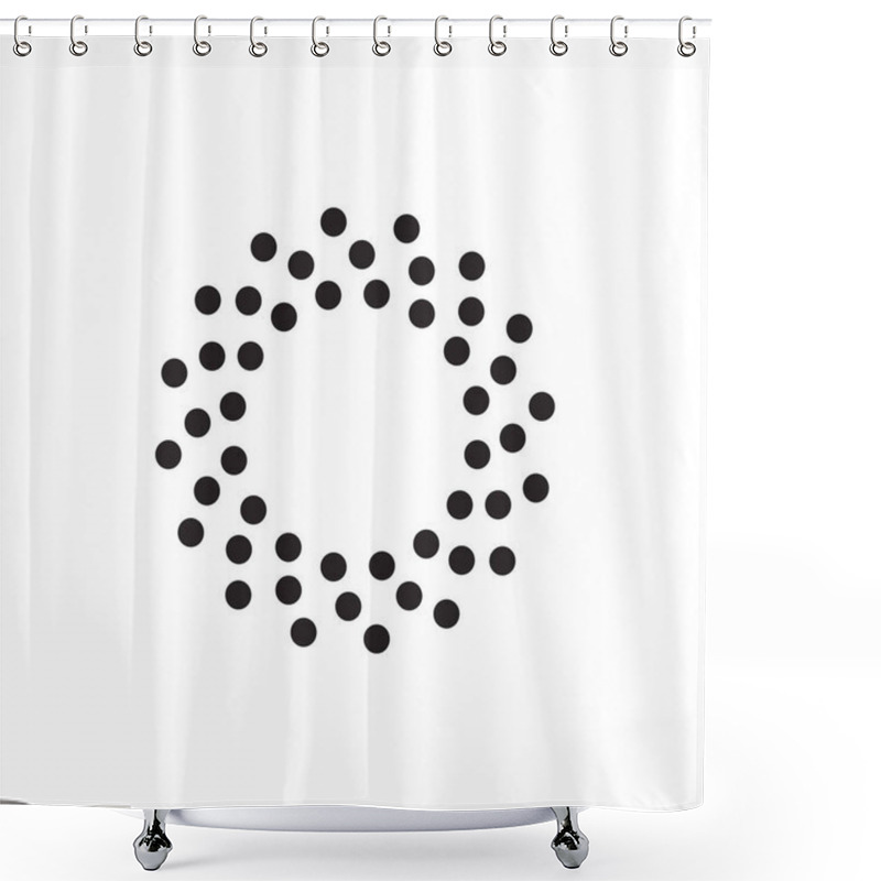 Personality  Halftone Dots Forms Shower Curtains