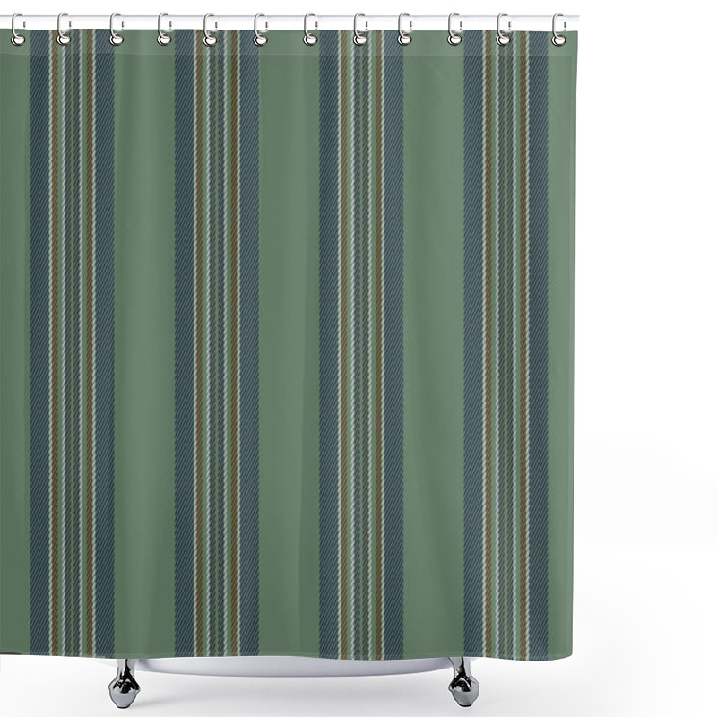 Personality  Elegant Sage Green Vertical Striped Pattern.  Perfect For Textile Design, Wallpaper, Packaging, Or Website Backgrounds. Shower Curtains