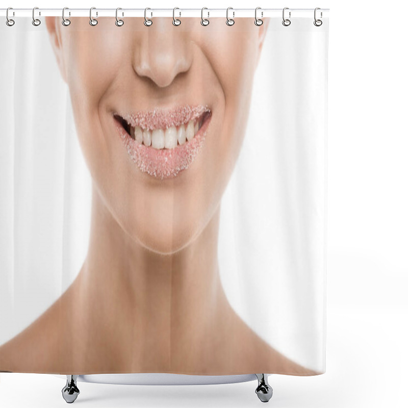 Personality  Woman With Sugar Lips Shower Curtains