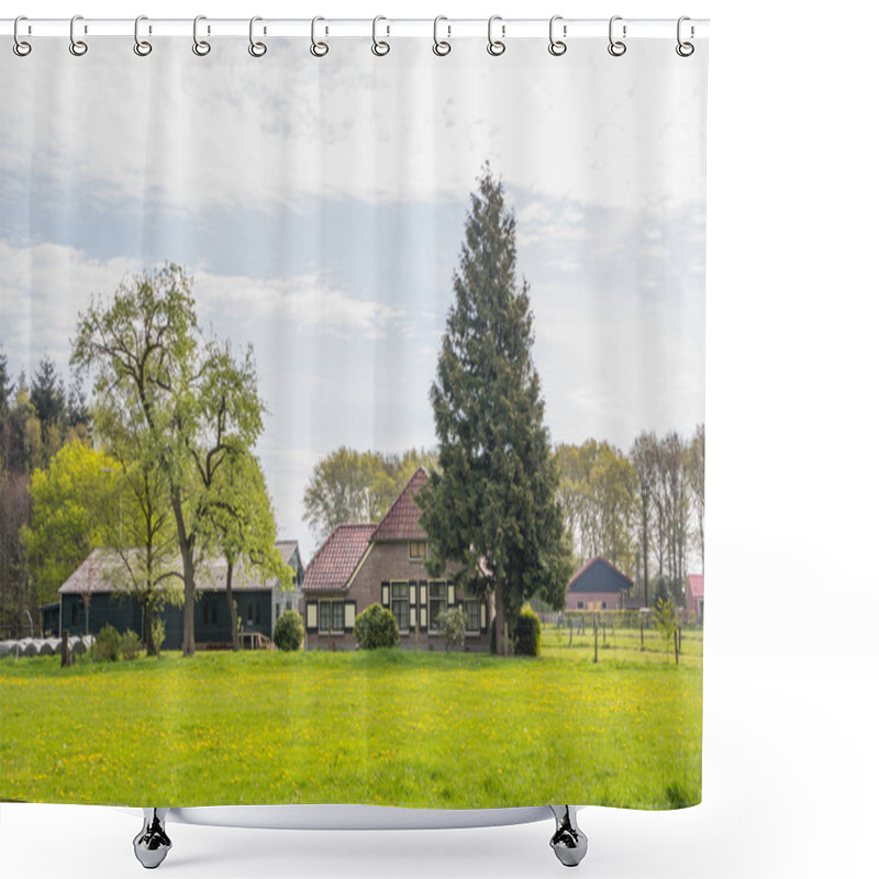 Personality   Dutch Farmhouse Near Dalfsen In The Netherlands Shower Curtains