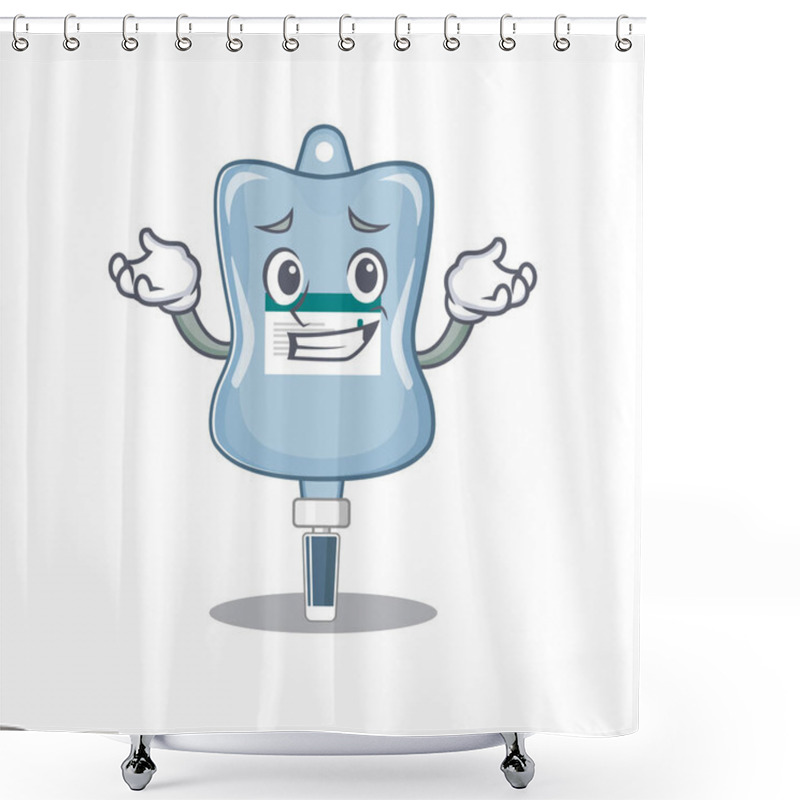 Personality  Super Funny Grinning Saline Bag Mascot Cartoon Style Shower Curtains