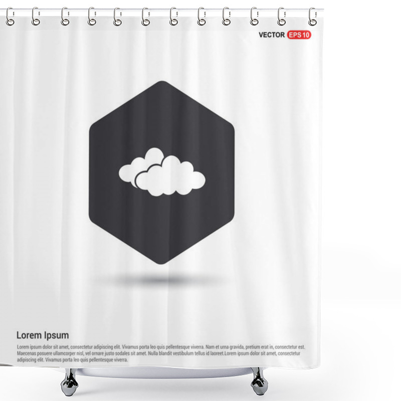 Personality  Weather Clouds Icon Shower Curtains