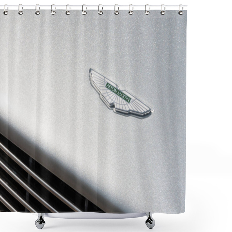 Personality  Aston Martin Vehicle Badge Shower Curtains