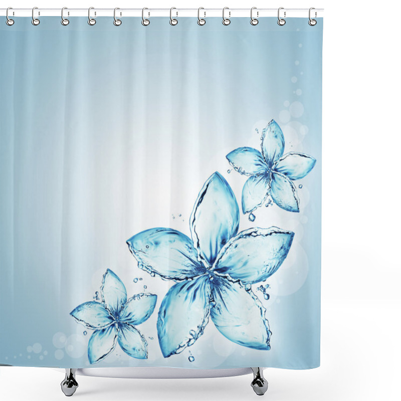 Personality  Water Splashing Shower Curtains