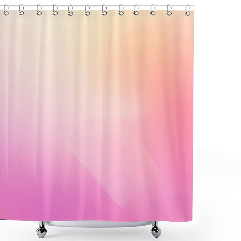 Personality  Soft Pink And Peach Gradient Minimalist Background Shower Curtains