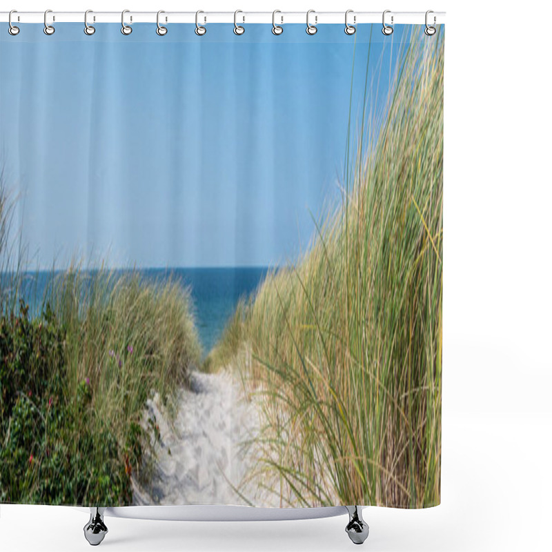 Personality  Panorama Sylt Beach North Sea Shower Curtains