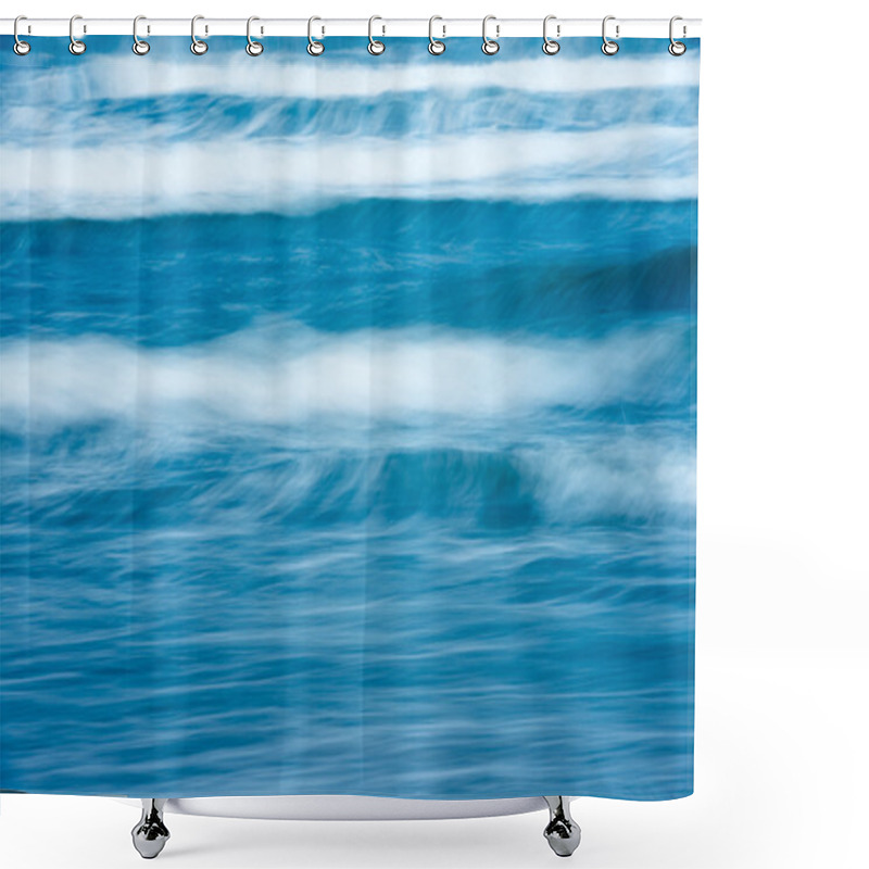 Personality  Beautiful Stormy Ocean Shower Curtains