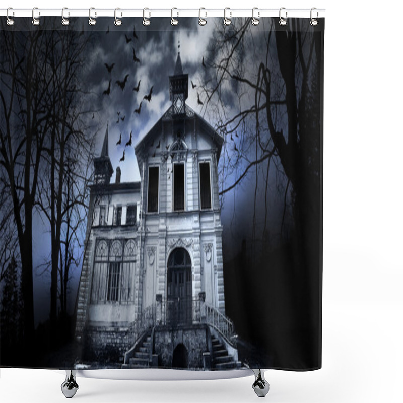 Personality  Haunted House Shower Curtains