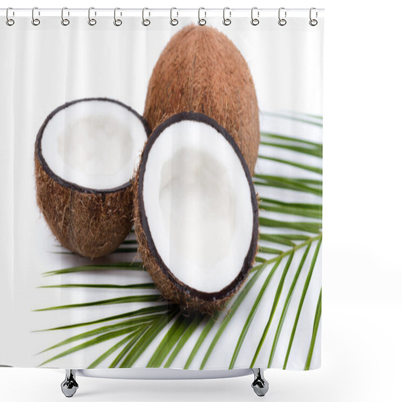 Personality  Organic Ripe Coconuts  Shower Curtains