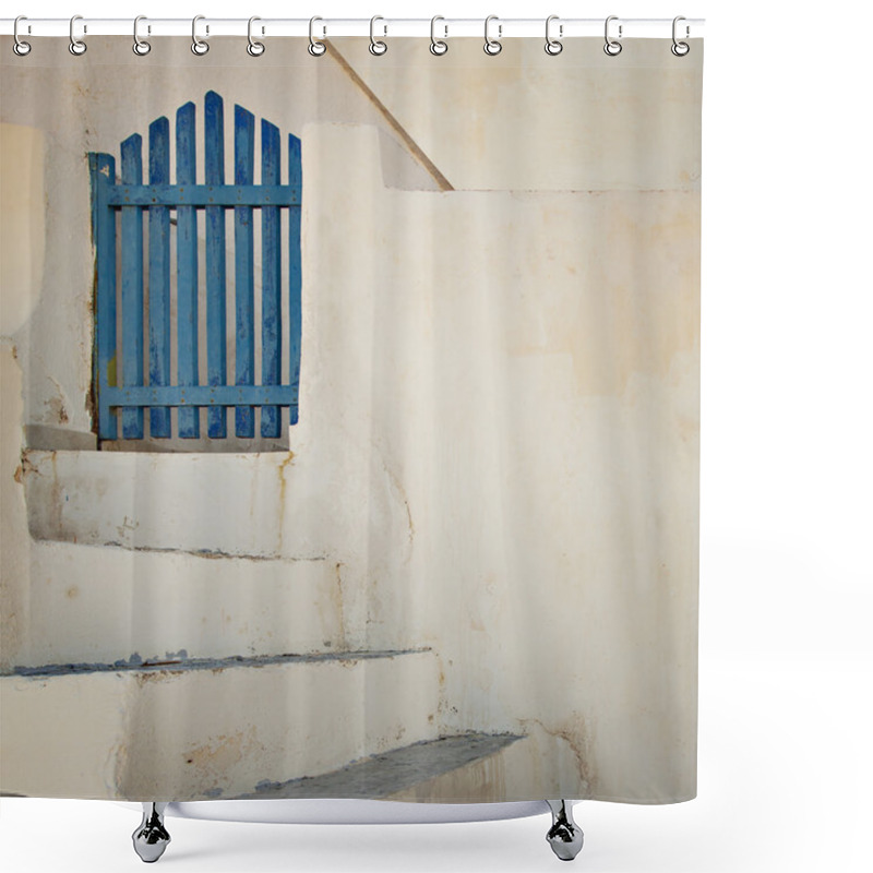 Personality  Blue Gate Shower Curtains