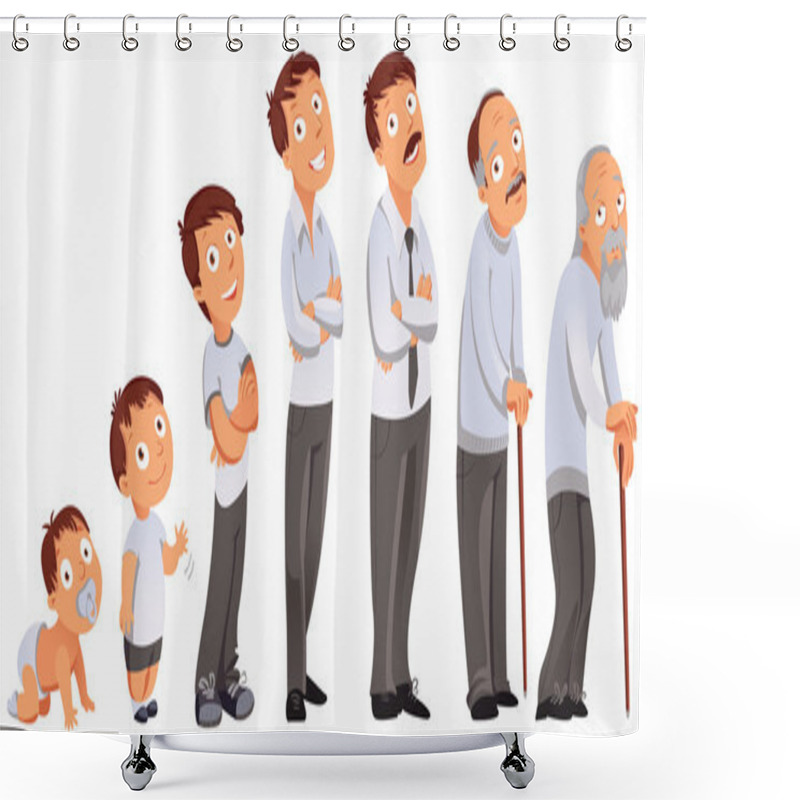 Personality  Generations Men Shower Curtains