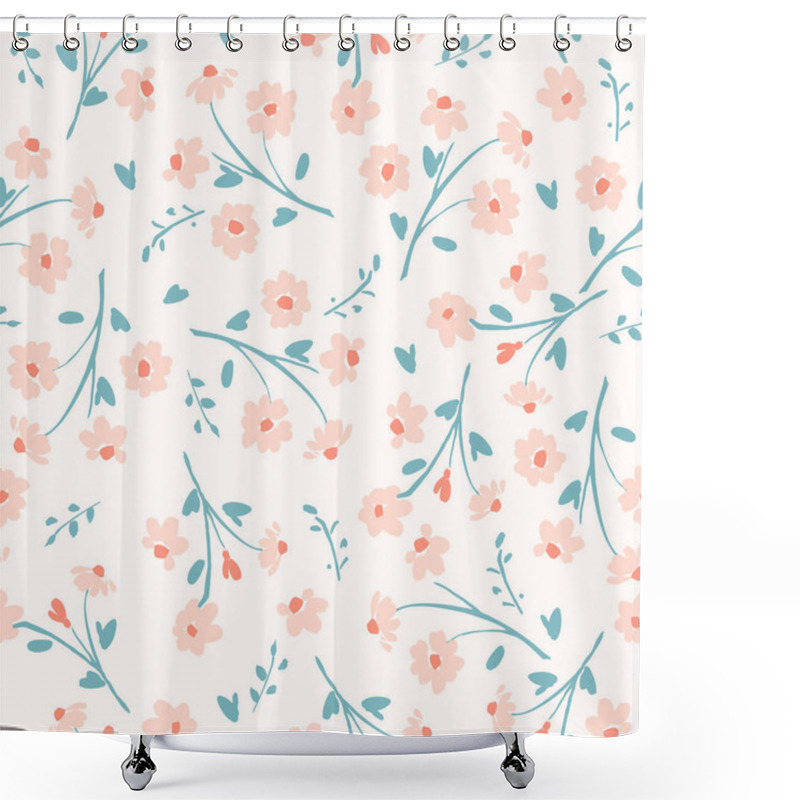 Personality  Floral Abstract Seamless Pattern. Vector Design For Different Surfases. Shower Curtains