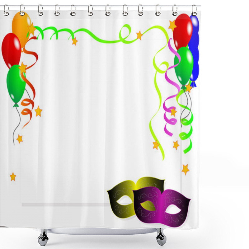 Personality  Carnival Background Shower Curtains