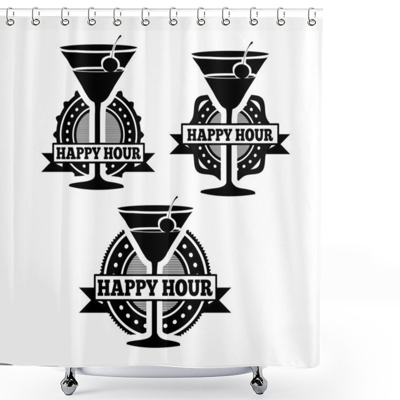 Personality  Cocktails Design Shower Curtains