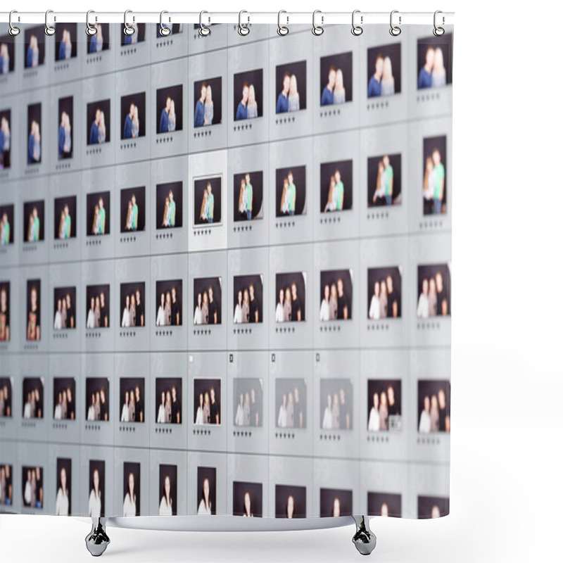 Personality  Close-up Of Photo Editing Software Shower Curtains