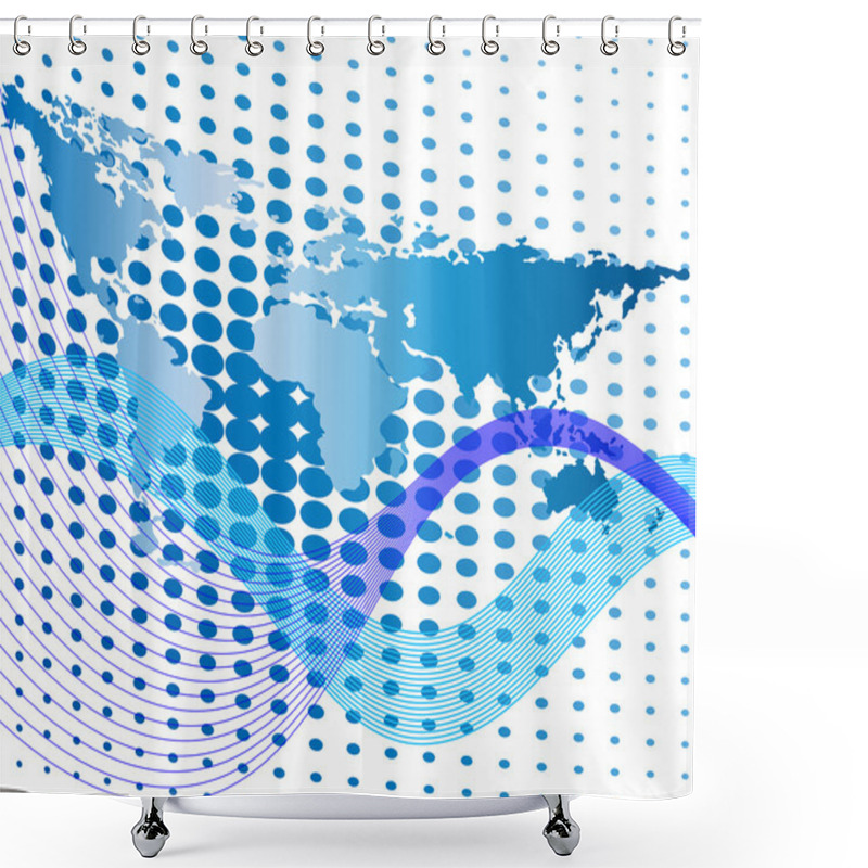 Personality  Business Theme Shower Curtains