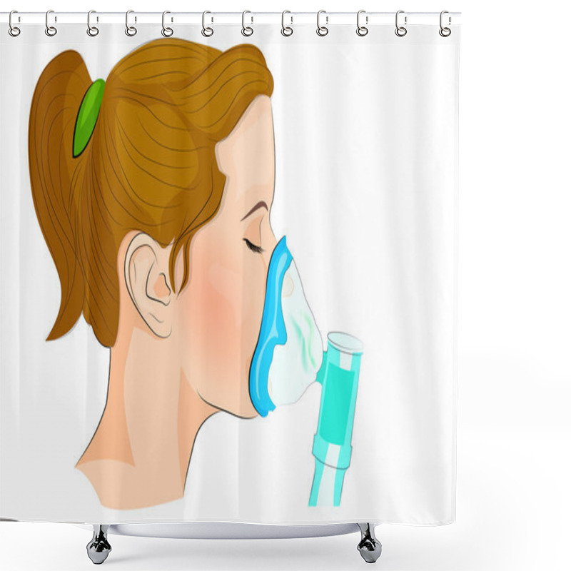 Personality  Inhalation Dosage For Adults And Children Shower Curtains