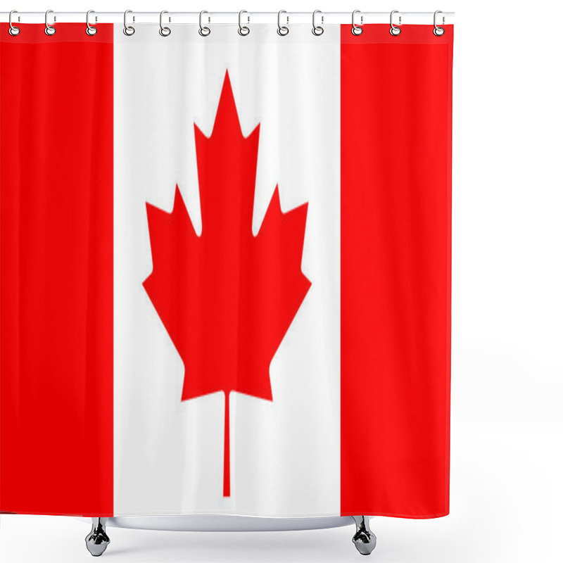 Personality  National Flag Of Canada Vector Illustration Eps 10 Shower Curtains