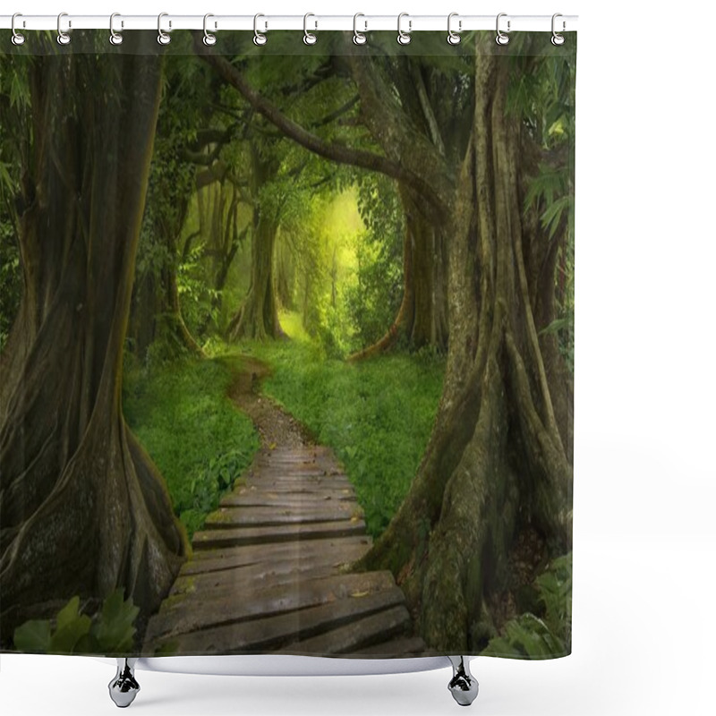 Personality  Southeast Asian Tropical Jungle Shower Curtains