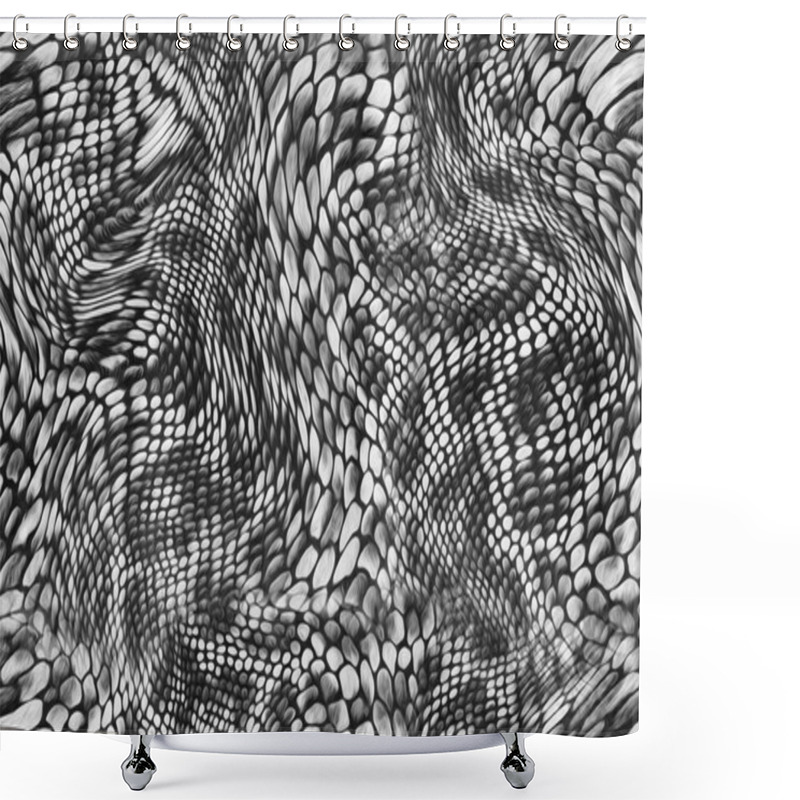 Personality  Snake Skin Shower Curtains