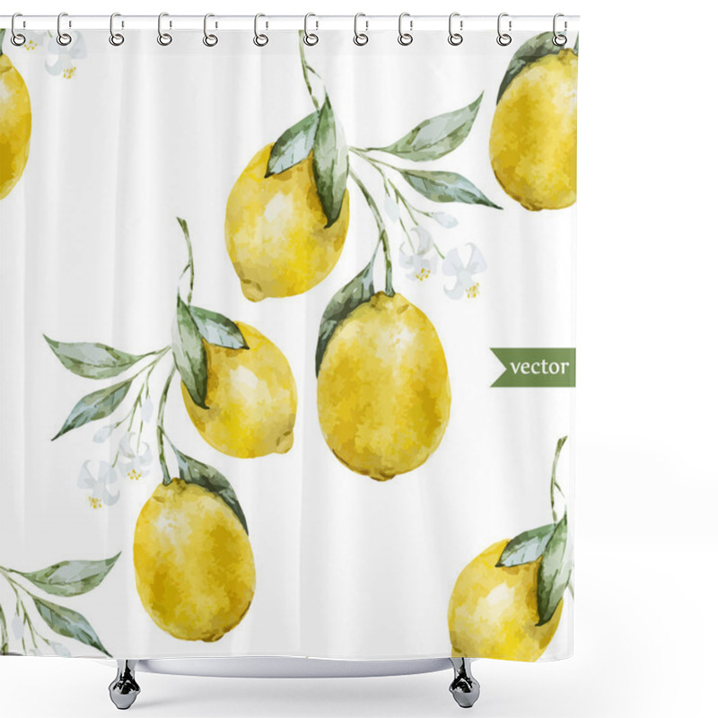 Personality  Lemon Pattern3 Shower Curtains