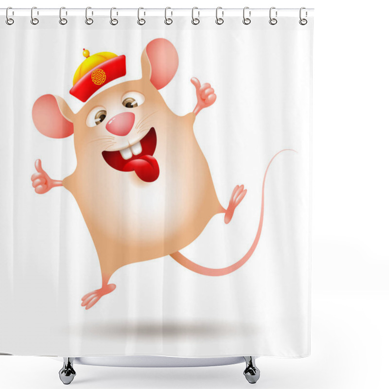 Personality  Chinese New Year, Year Of The Rat Shower Curtains