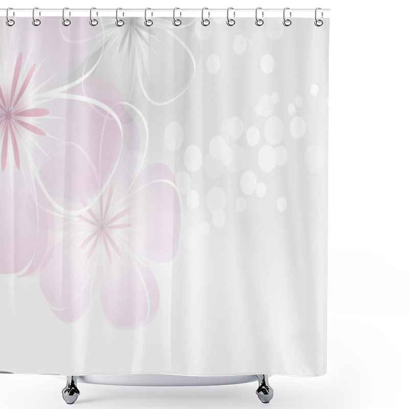 Personality  Flower Background Shower Curtains