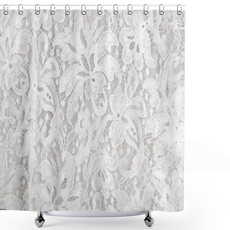 Personality  White Lace Shower Curtains