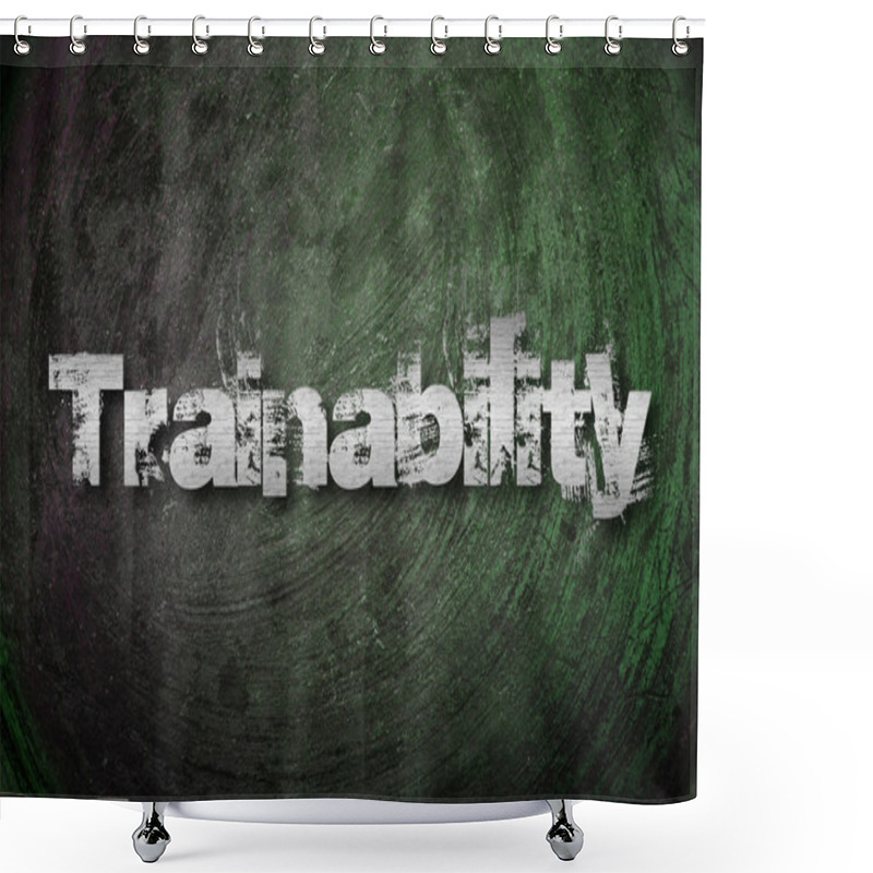 Personality  Trainability Concept Shower Curtains