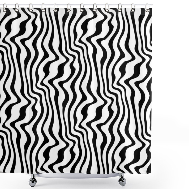 Personality  Abstract Geometric Pattern Shower Curtains