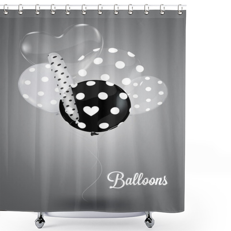 Personality  Creative Balloon Shower Curtains