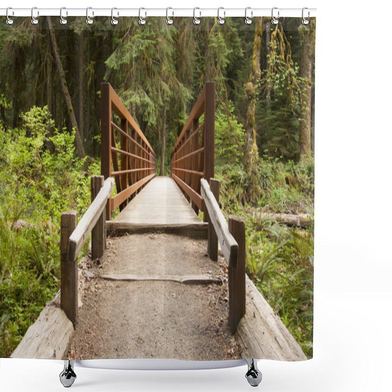 Personality  Nature Bridge Near Marymere Falls, Olympic National Park Shower Curtains