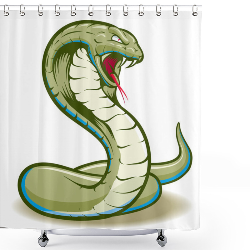 Personality  Cobra shower curtains